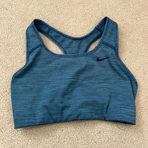 Blue Nike sports bra